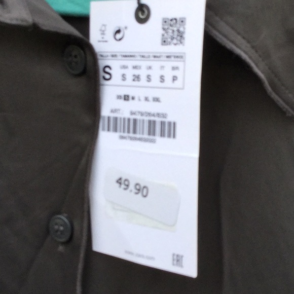 Zara button shirt rodeo country dance office party brunch farmer’s market - Picture 2 of 8